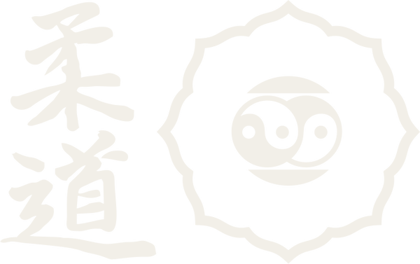 Logo ASD JUDO Shiro Saigo: i kanji di Judo e il simbolo del Dojo